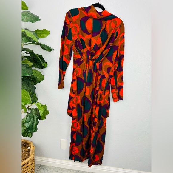 NWT ZARA Printed Geometric Print Dress Limited Edition Blogger Favorite Size XS - Picture 4 of 11